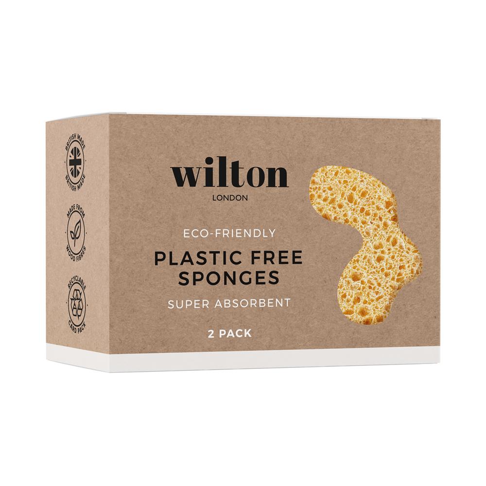 Wilton London Eco Plastic Free Sponge - Twin Pack - Greenlands Health Store