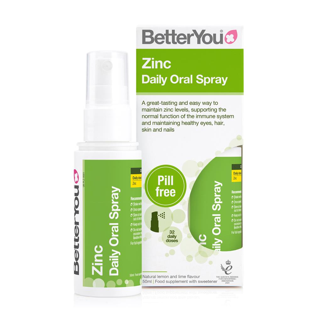 BetterYou Zinc Daily Oral Spray 10mg - Greenlands Health Store