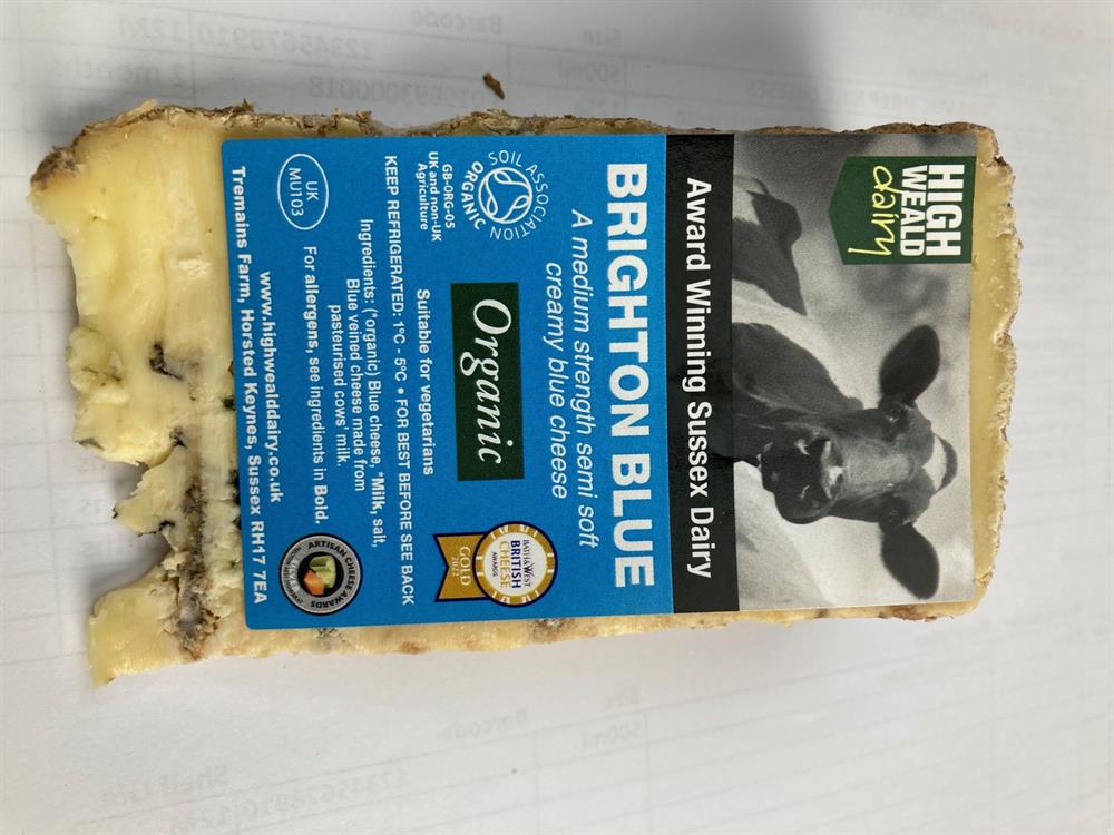 Organic Mellow Brighton Blue Cheese 150g - Greenlands Health Store