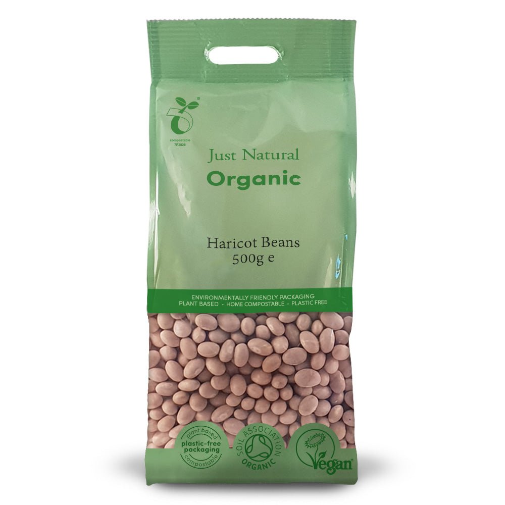 Organic Haricot Beans 500g - Greenlands Health Store