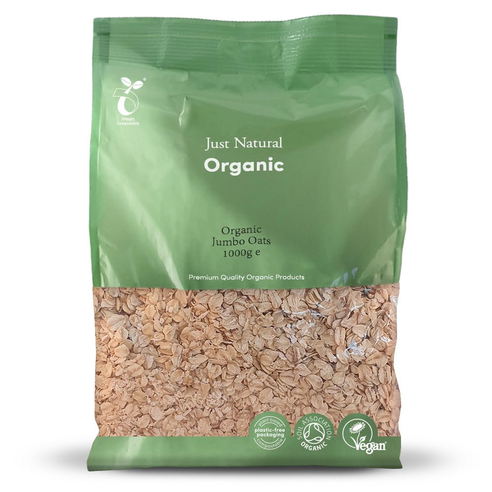 Organic Jumbo Oats 1000g - Greenlands Health Store