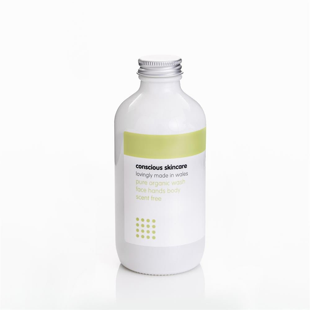 Unfragranced Pure Organic Wash for face hands body - Greenlands Health Store