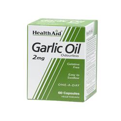 Garlic Oil 2mg (odourless) - 60 Vegicaps - Greenlands Health Store
