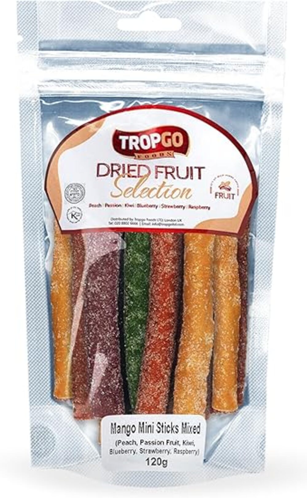 Tropgo Mango Dried Fruits Mix Mini Sticks 120g - Greenlands Health Store