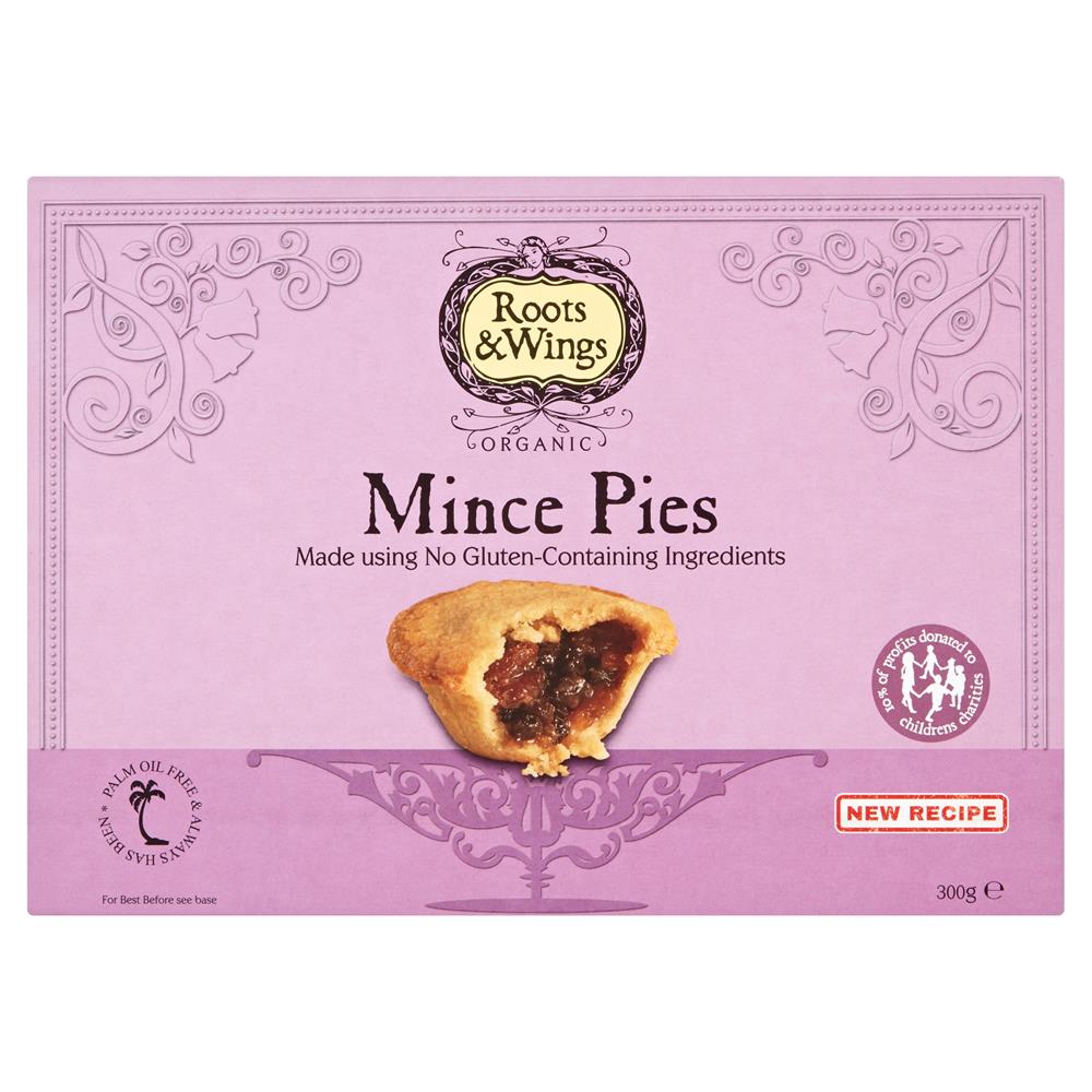 Roots & Wings Organic Gluten Free Mince Pies 300g - Greenlands Health Store