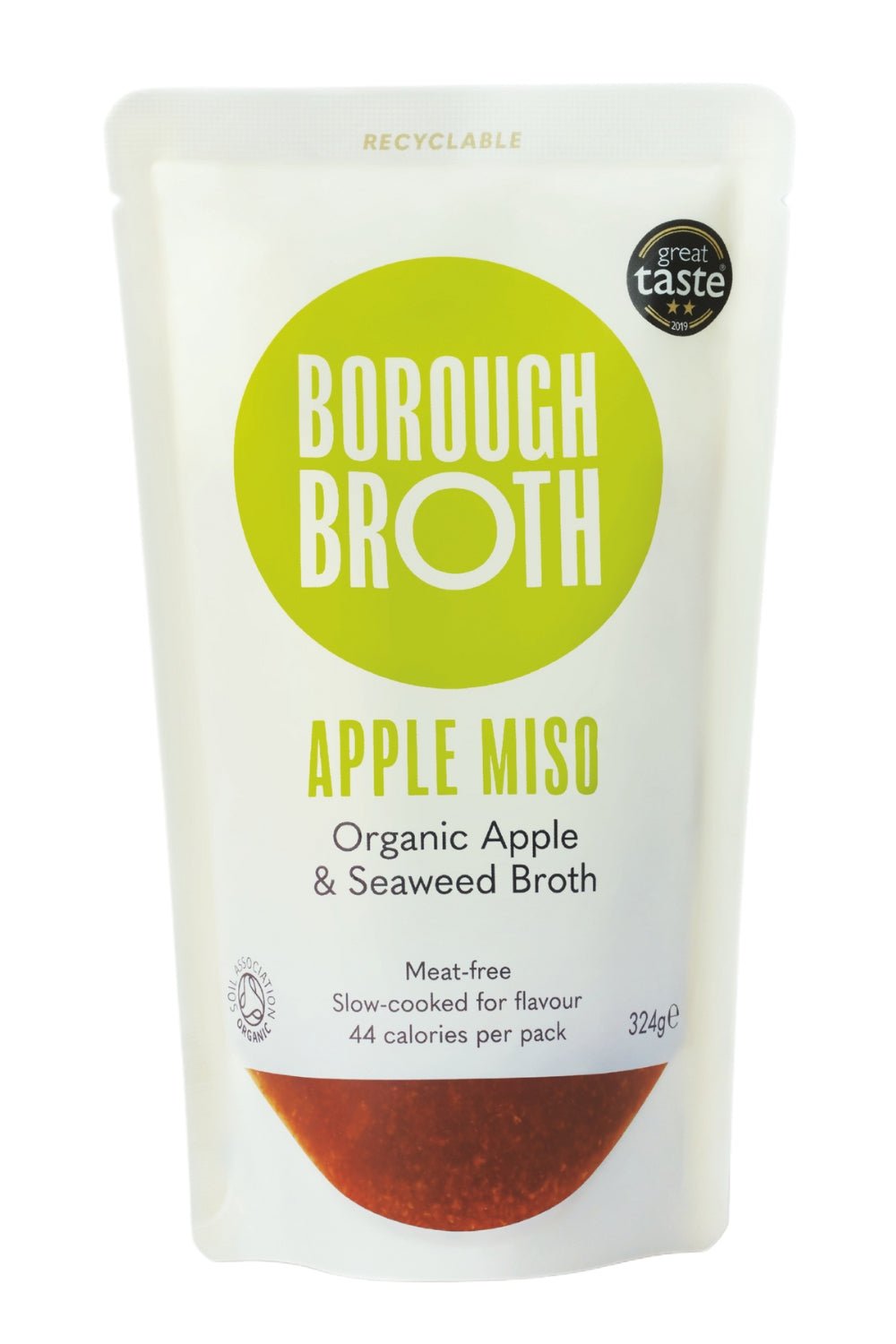 Organic Apple Miso & Seaweed Broth 324g - Greenlands Health Store