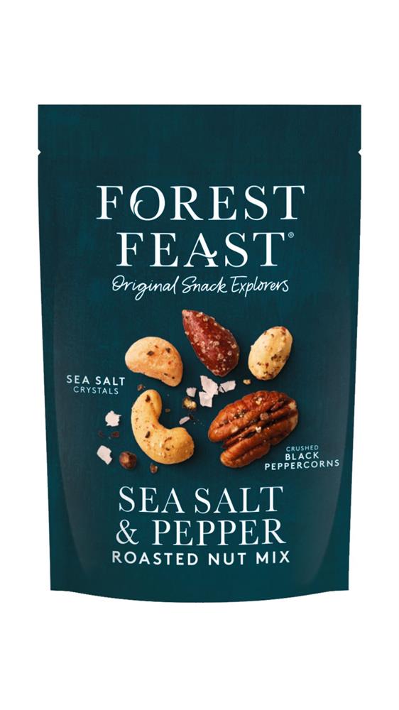 Forest Feast Sea Salt & Black Peppercorn Roasted Nut Mix 120g - Greenlands Health Store