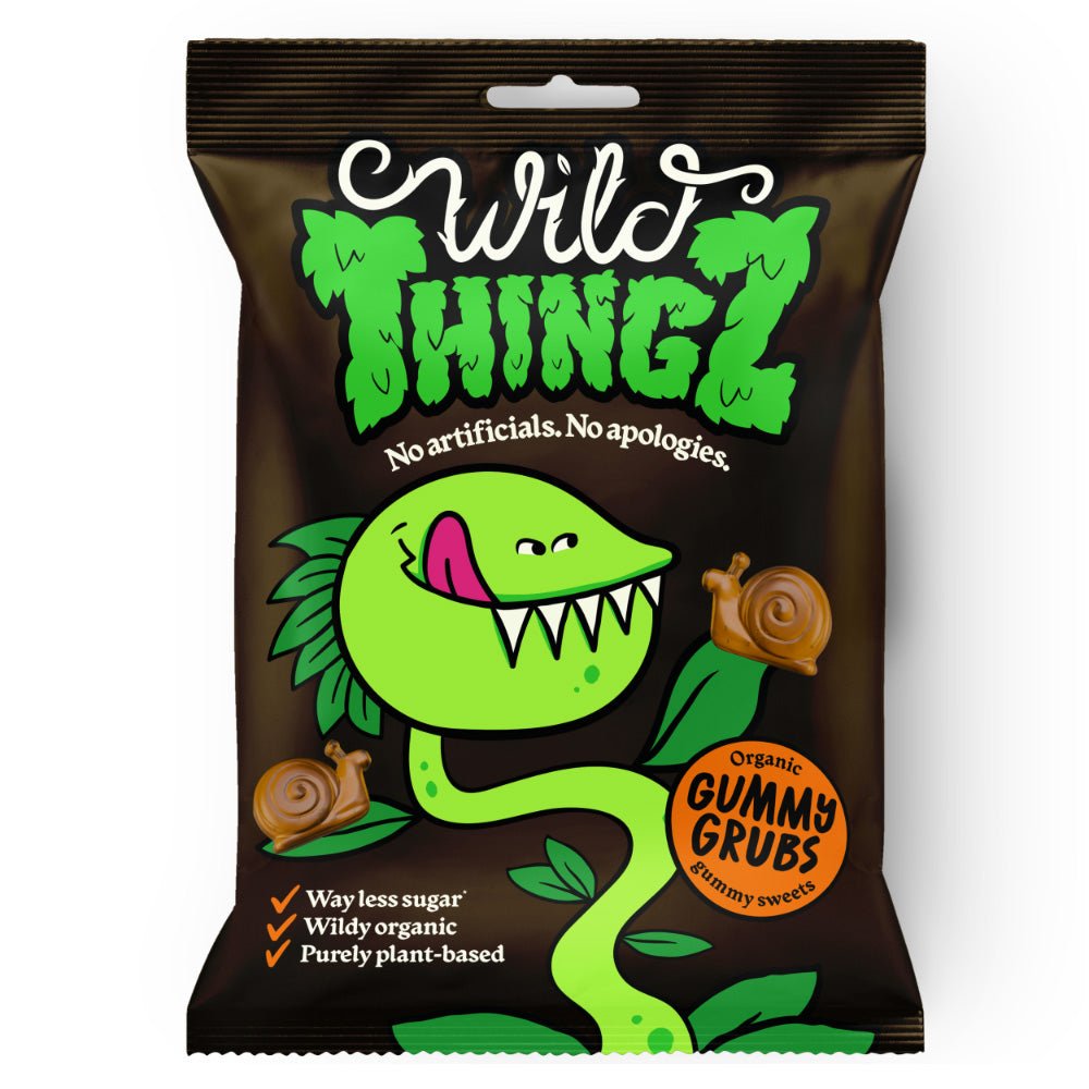 Wild Thingz Organic & Vegan Sweets Gummy Grubs 130g - Greenlands Health Store