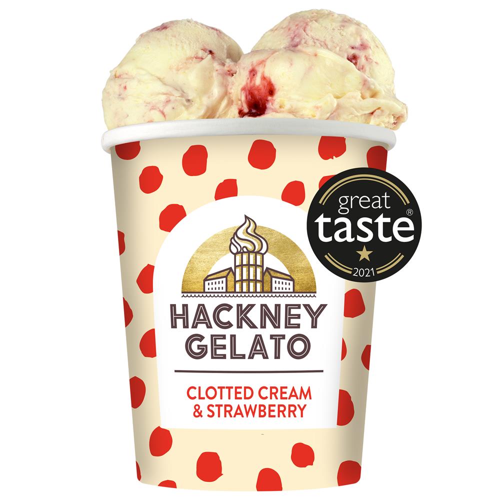 Clotted Cream & Strawberries Gelato 460ml - Greenlands Health Store