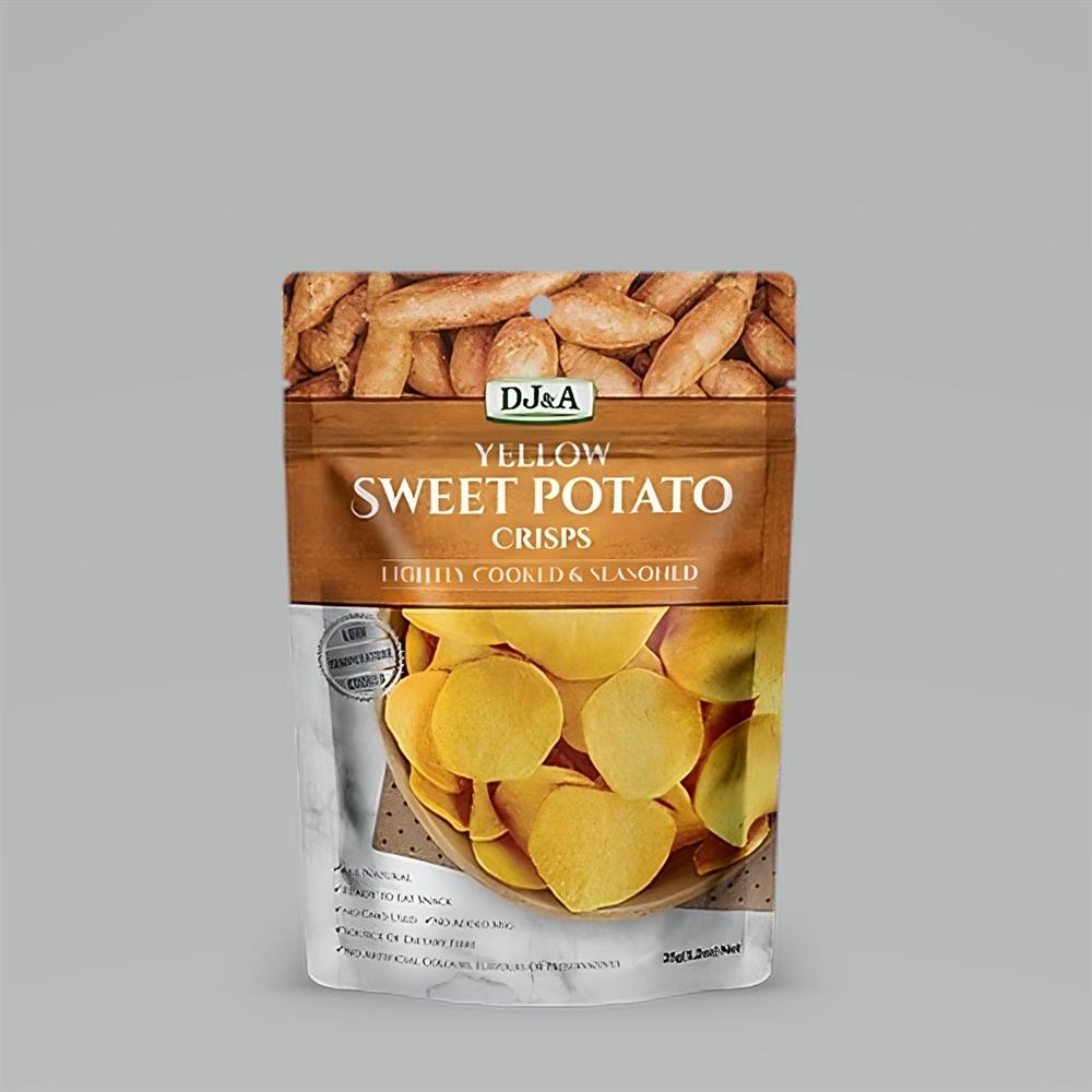 DJ & A Yellow Sweet Potato Crisps 55g - Greenlands Health Store