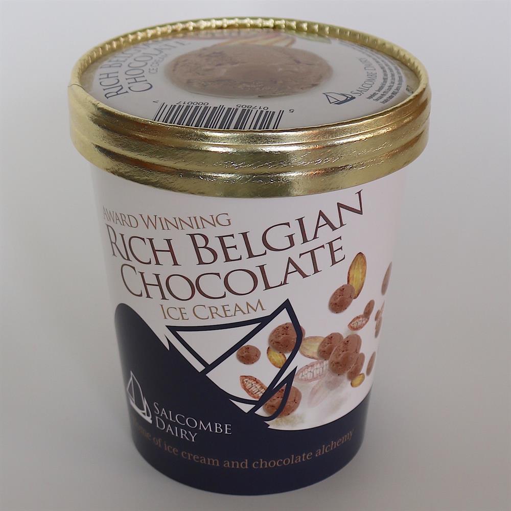 Salcombe Dairy Belgian Chocolate Ice Cream 500ml - Greenlands Health Store
