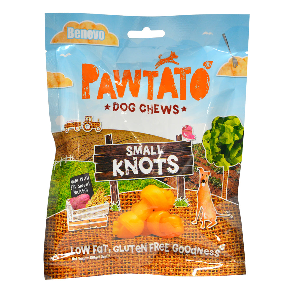 Pawtato Knots Small 150g - Greenlands Health Store