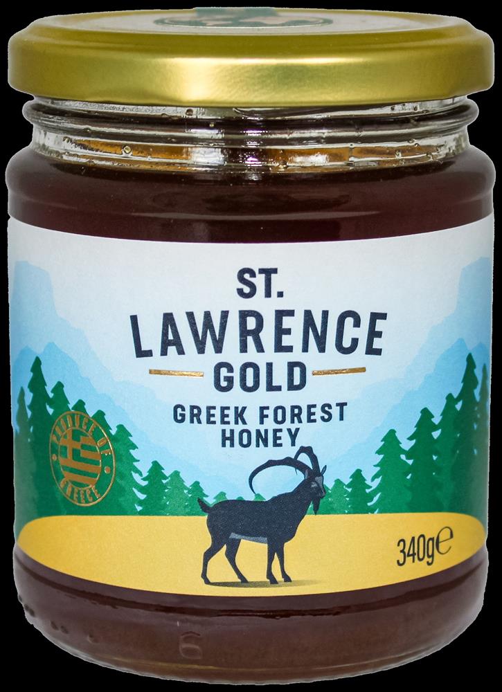 St Lawrence Gold Greek Forest Honey 340g - Greenlands Health Store