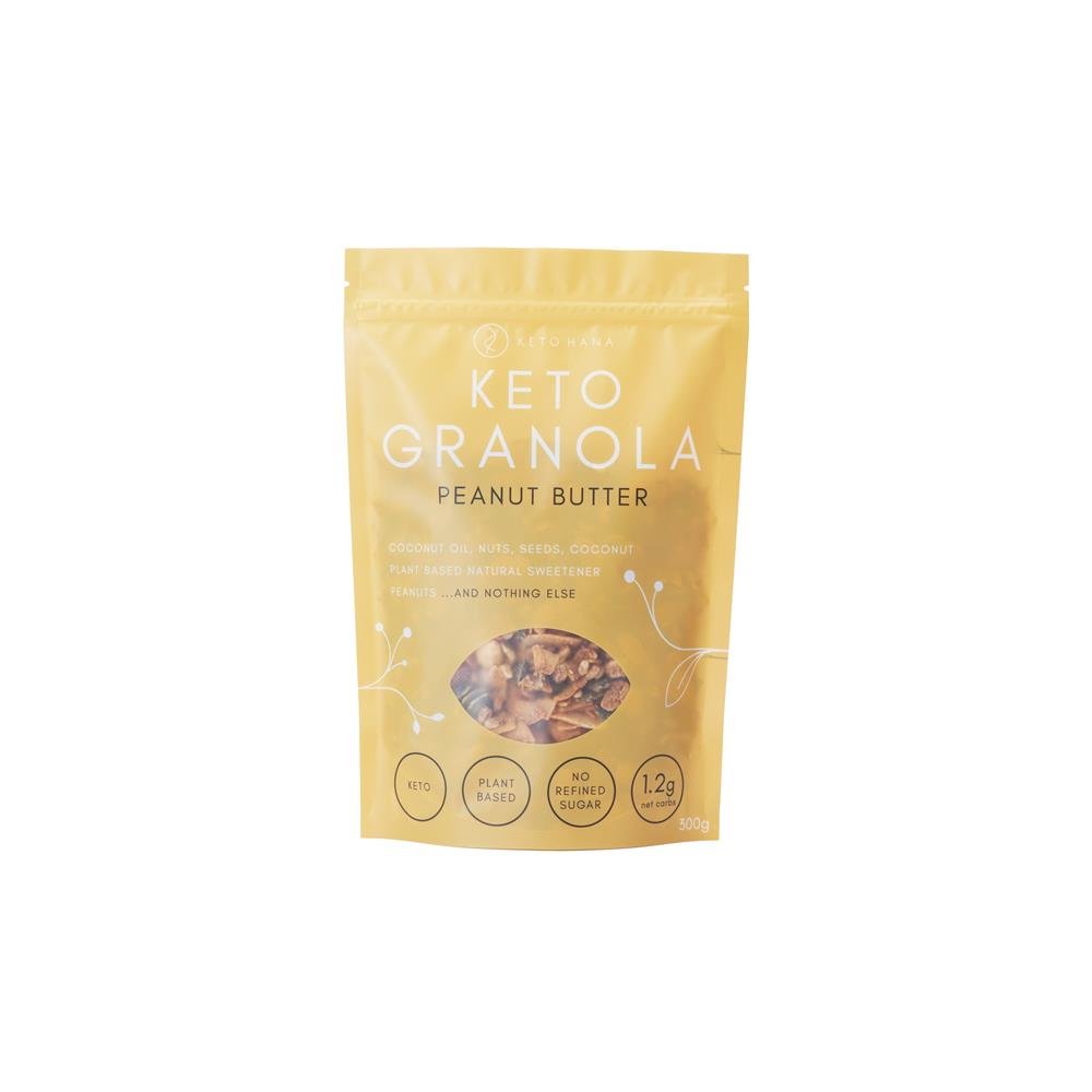 Peanut Butter Keto Granola 300g - Greenlands Health Store