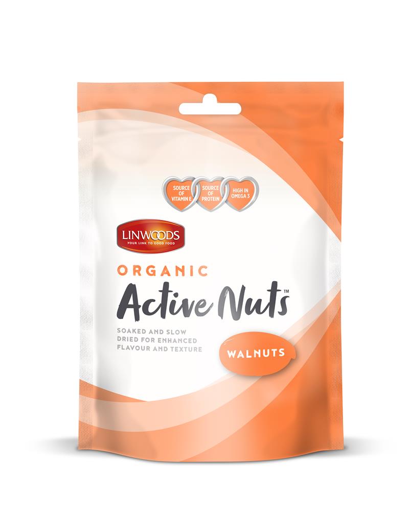 Linwoods Active Organic Walnuts 70g - Greenlands Health Store