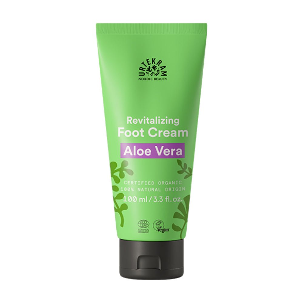 Vegan Organic Aloe Vera Foot Cream 100ml - Greenlands Health Store