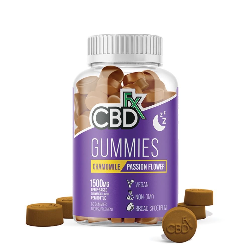CBDfx Sleep Gummies (60ct / 1500mg CBD Per Bottle) - Greenlands Health Store