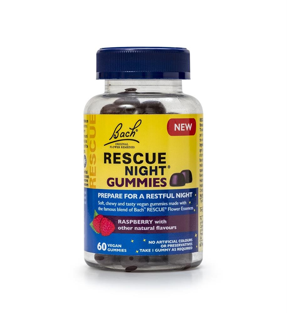 Rescue Night Gummies Mixed Berry - 60 Gummies - Greenlands Health Store