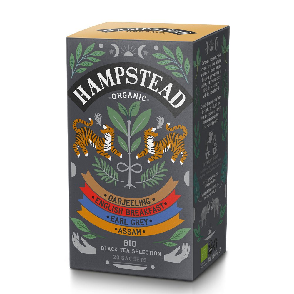 Organic Hampstead Tea Black Tea Selection 20 Sachets - Greenlands Health Store