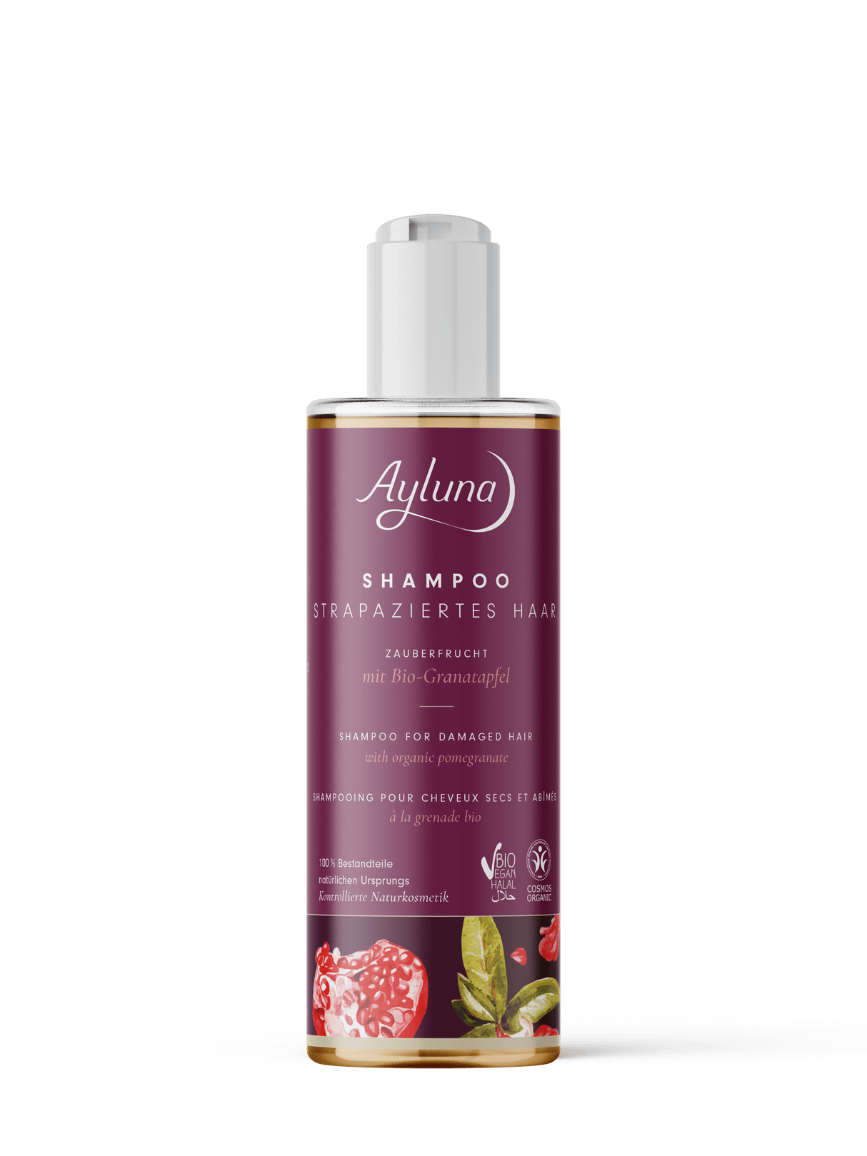 Ayluna Shampoo for Damaged Hair (with organic pomegranate) - Greenlands Health Store
