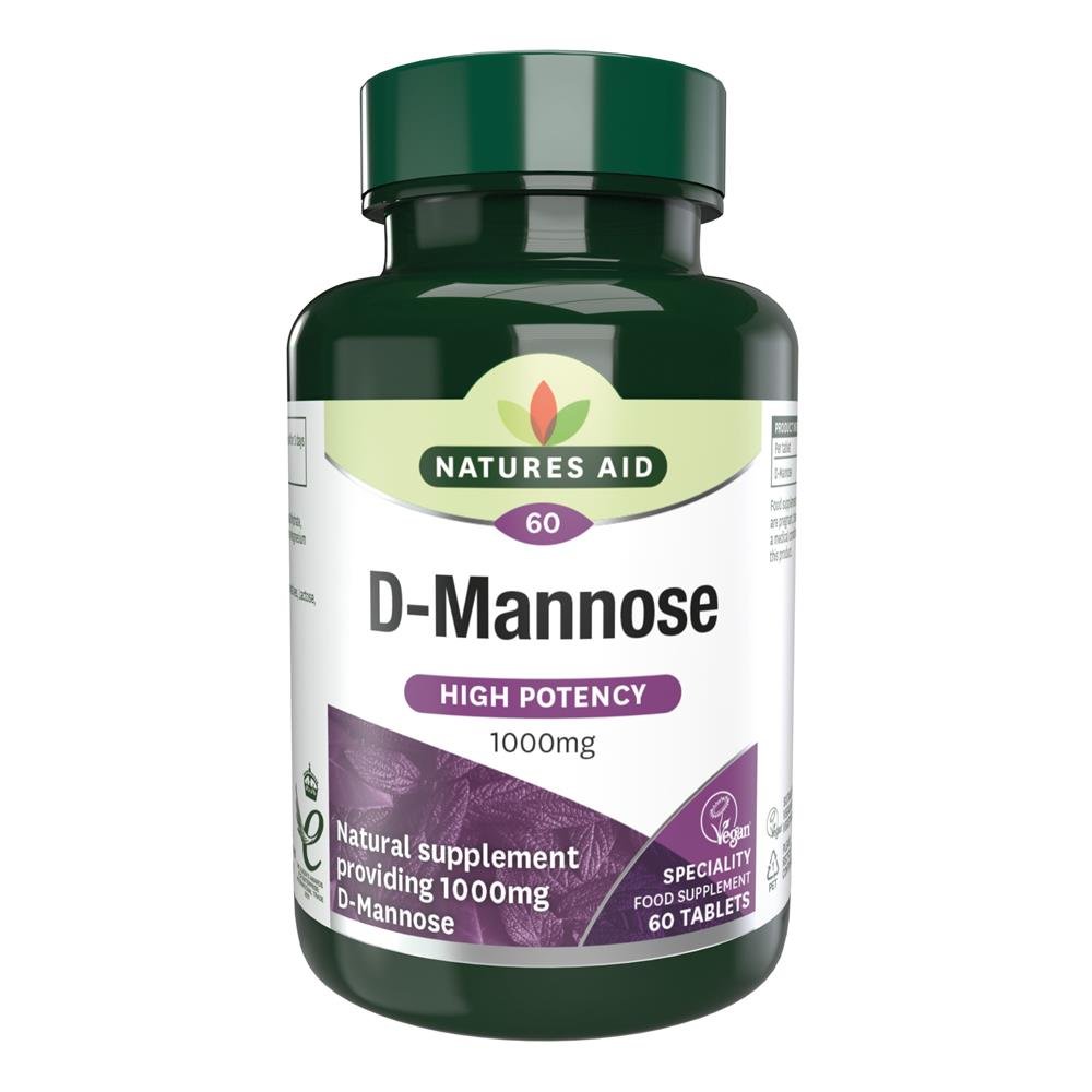 D - Mannose 1000mg 60 tablets - Greenlands Health Store