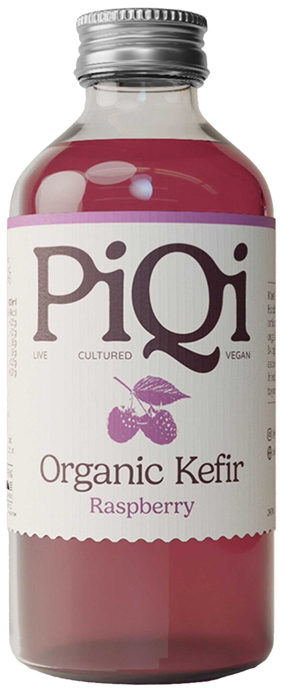 PiQi Organic Raspberry Kefir 240ml - Greenlands Health Store