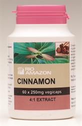 Cinnamon 60 x 250mg (10:1 extract) Vegicaps - Greenlands Health Store