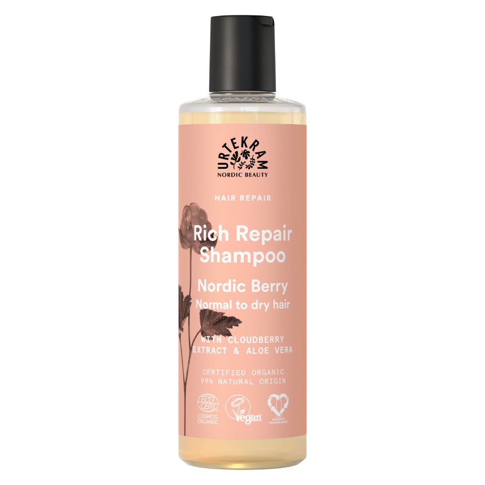 Nordic Berry Shampoo 250ml Urtekram. Organic - Greenlands Health Store