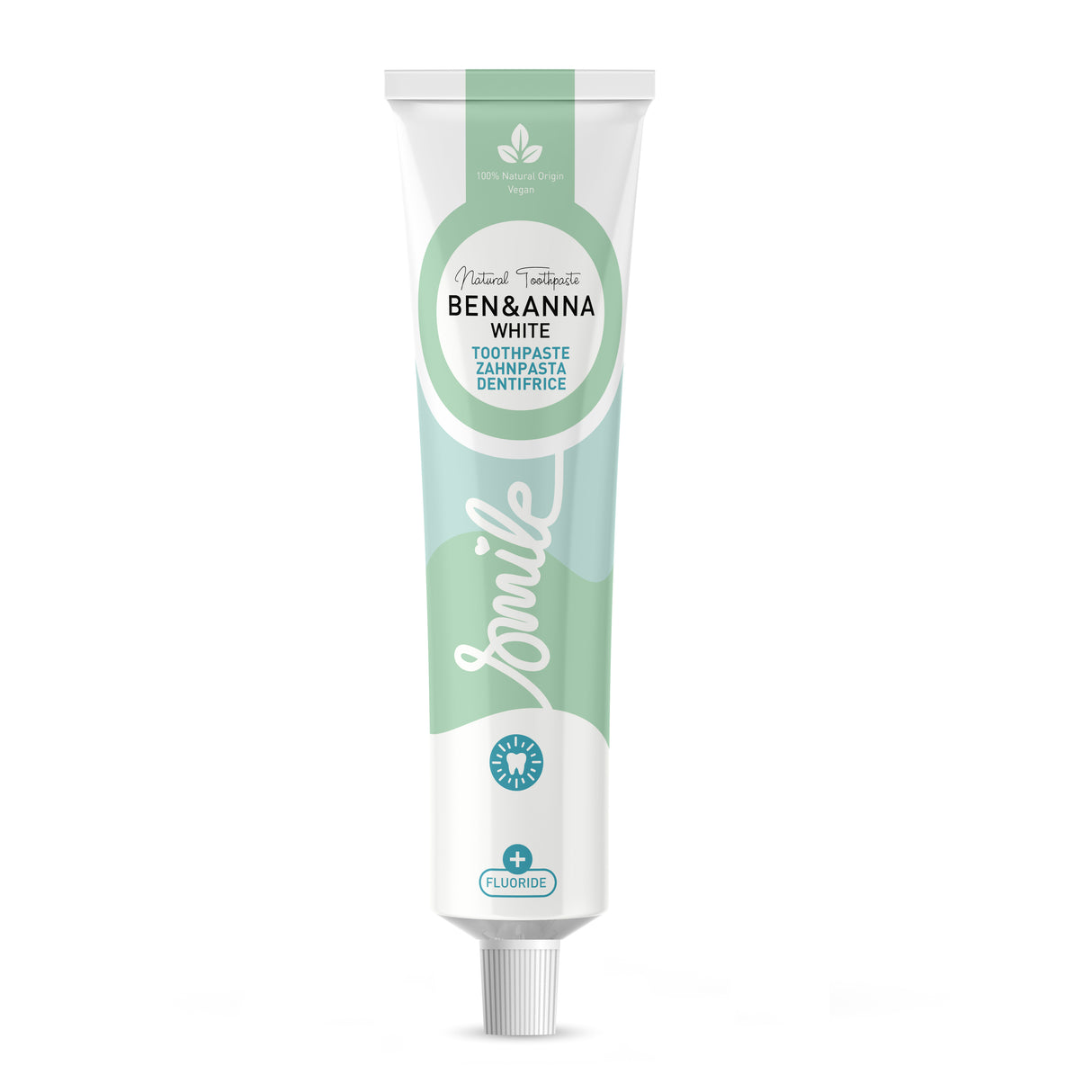 Ben & Anna White Tube 75ml - Greenlands Health Store