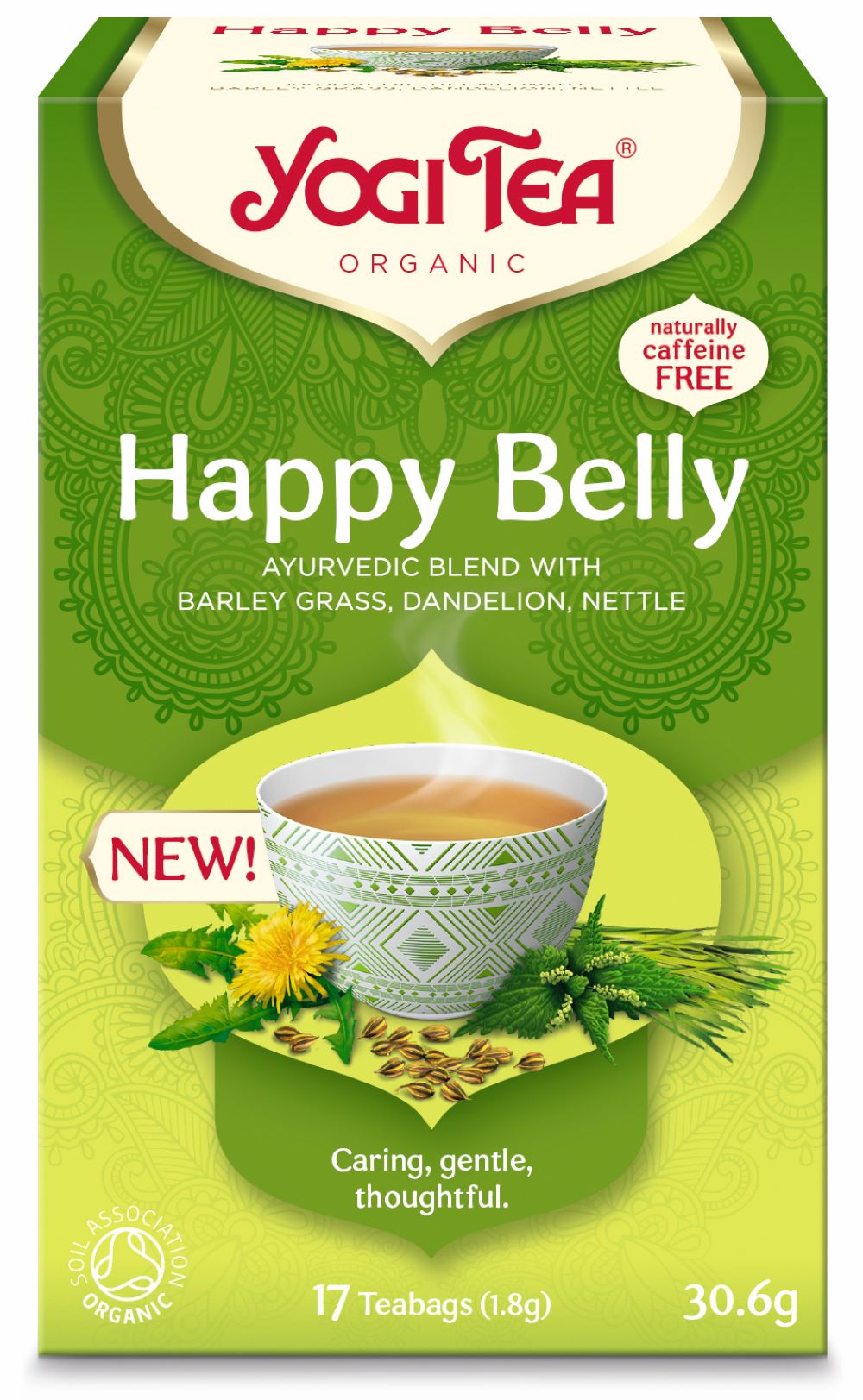 Yogi Tea Happy Belly Organic 17 Teabags - Greenlands Health Store