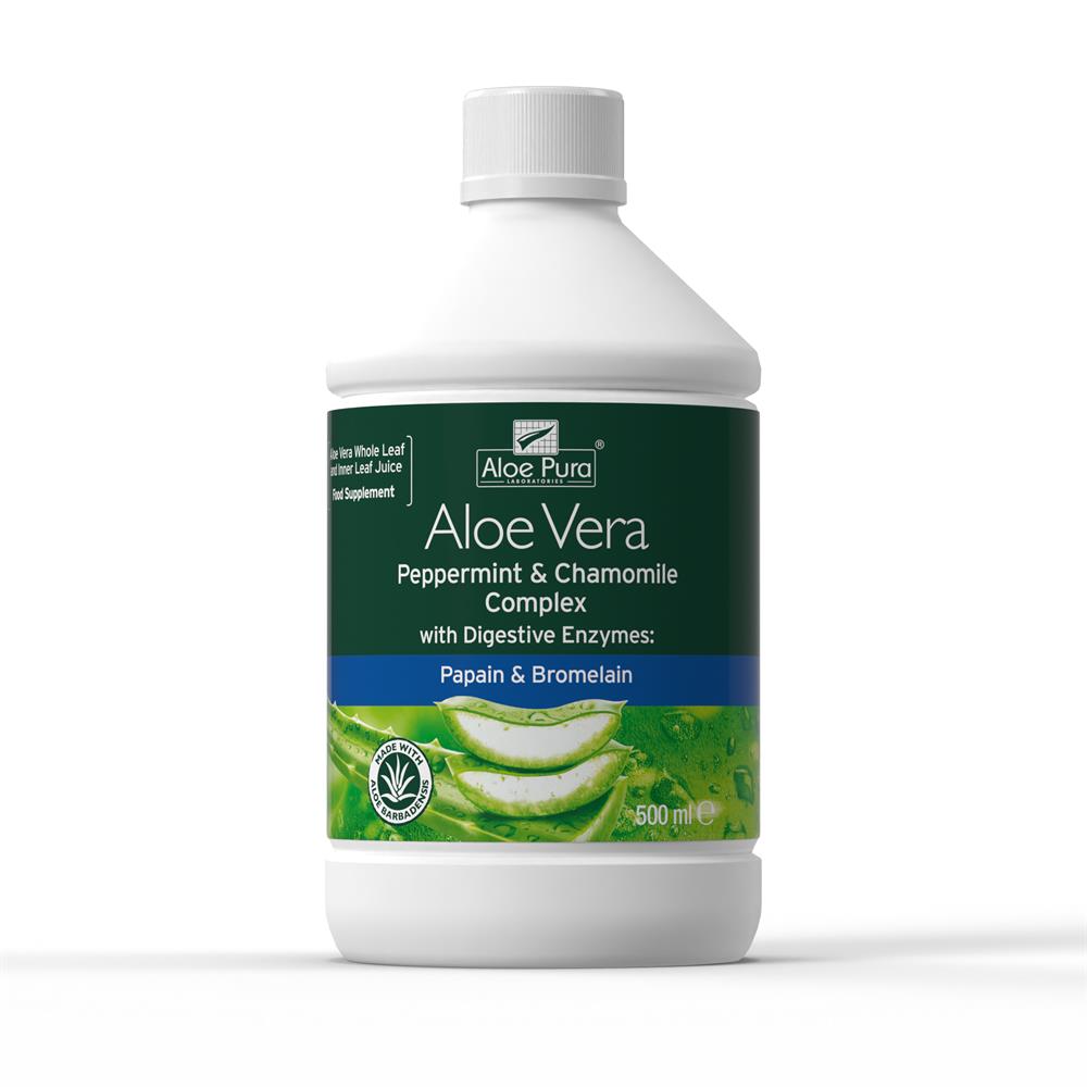 Aloe Vera Peppermint & Chamomile 500ml - Greenlands Health Store