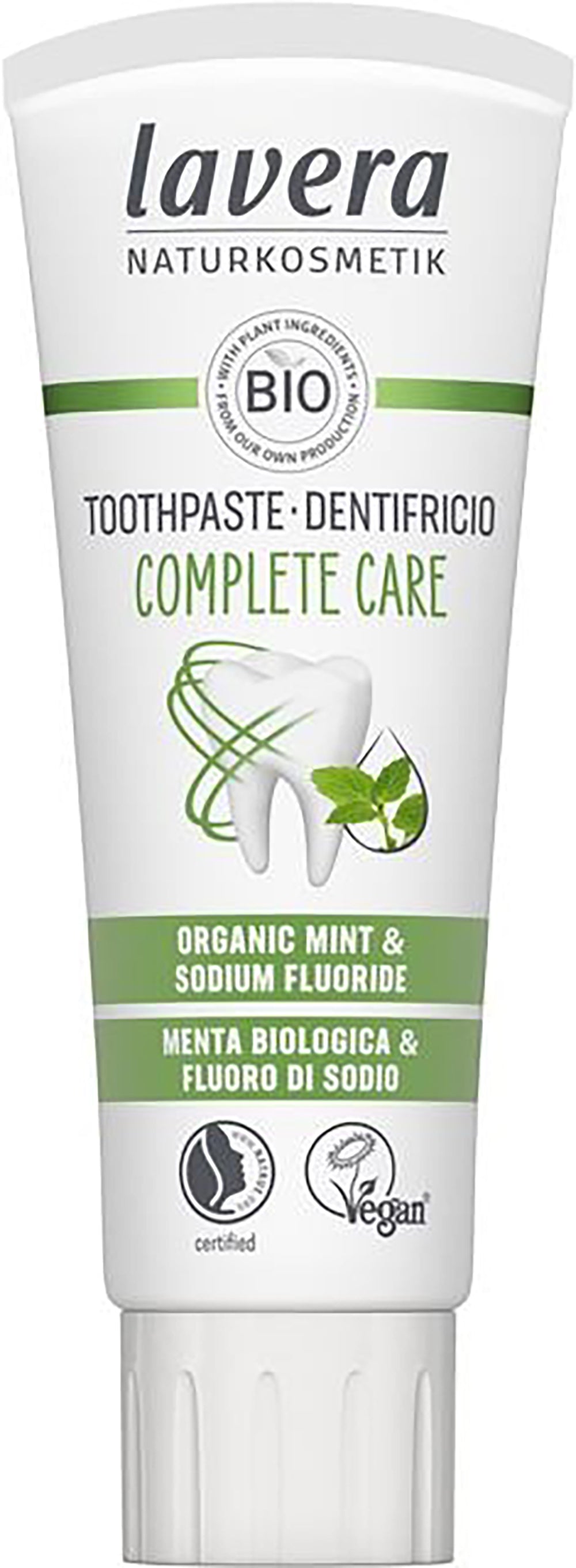 Lavera Complete Care Toothpaste Mint (with fluoride) 75ml - Greenlands Health Store