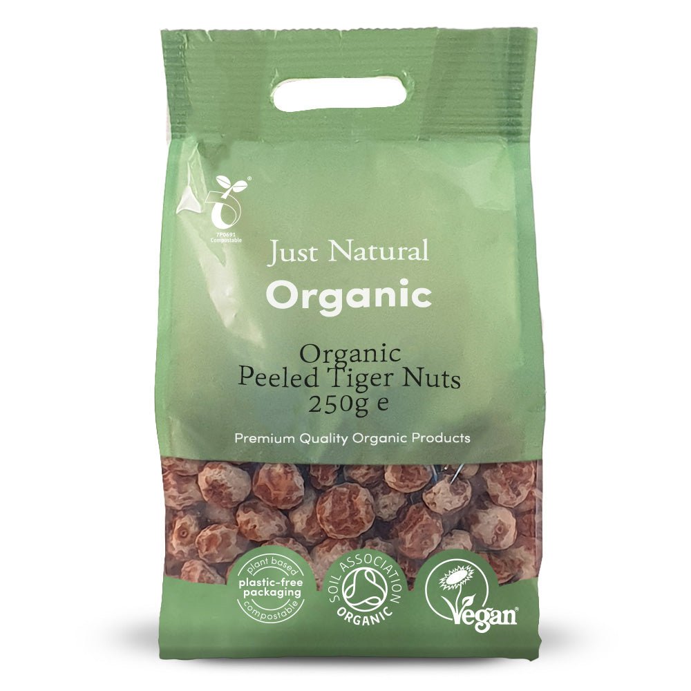 Organic Tiger Nuts Raw - Peeled 250g - Greenlands Health Store