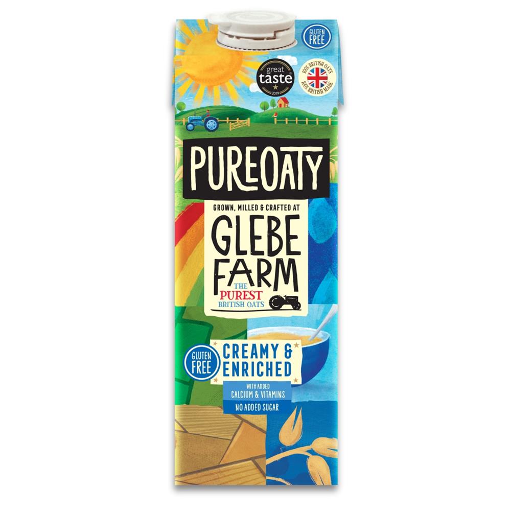Glebe Farm PureOaty Creamy & Enriched Oat Drink 1 ltr - Greenlands Health Store