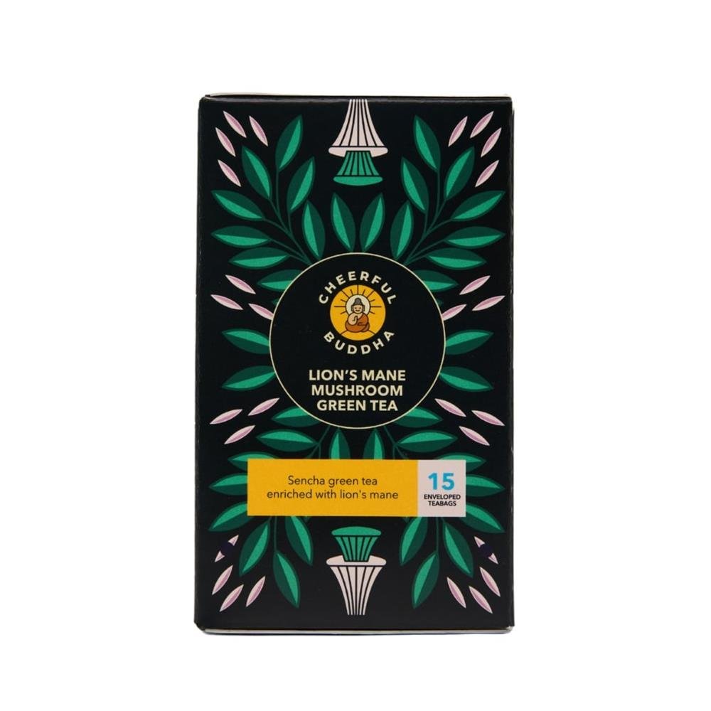 Cheerful Buddha Lion's Mane Green Tea - Greenlands Health Store