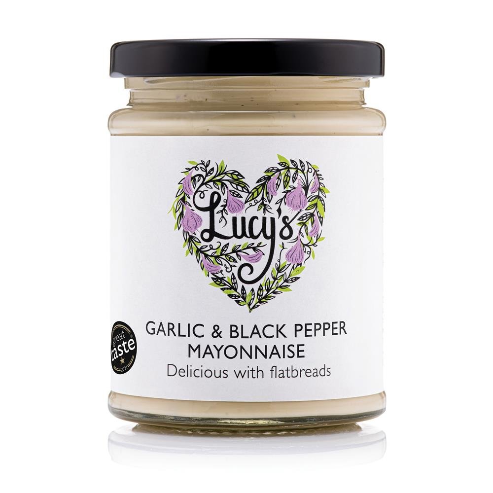Roasted Garlic and Black Pepper Mayonnaise 240g - Greenlands Health Store