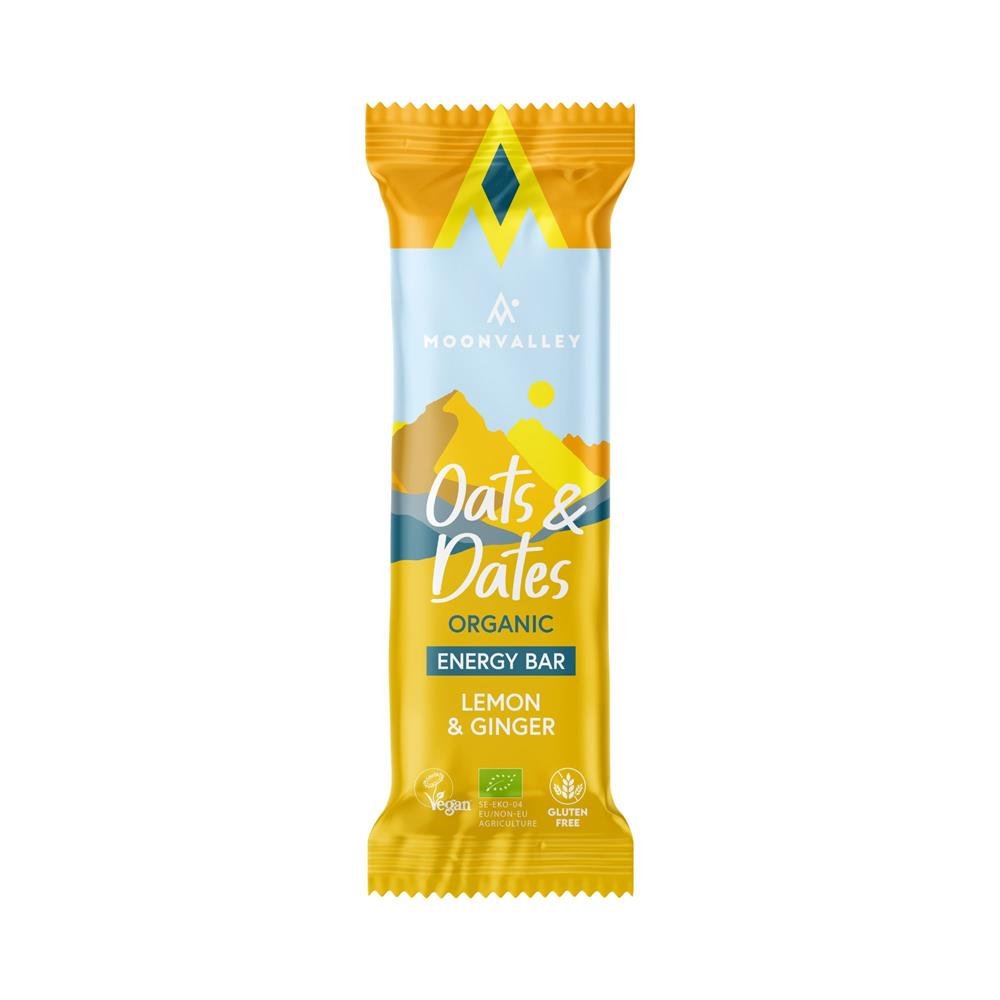 Organic Gluten - free Energy Bar Lemon & Ginger 50g - Greenlands Health Store