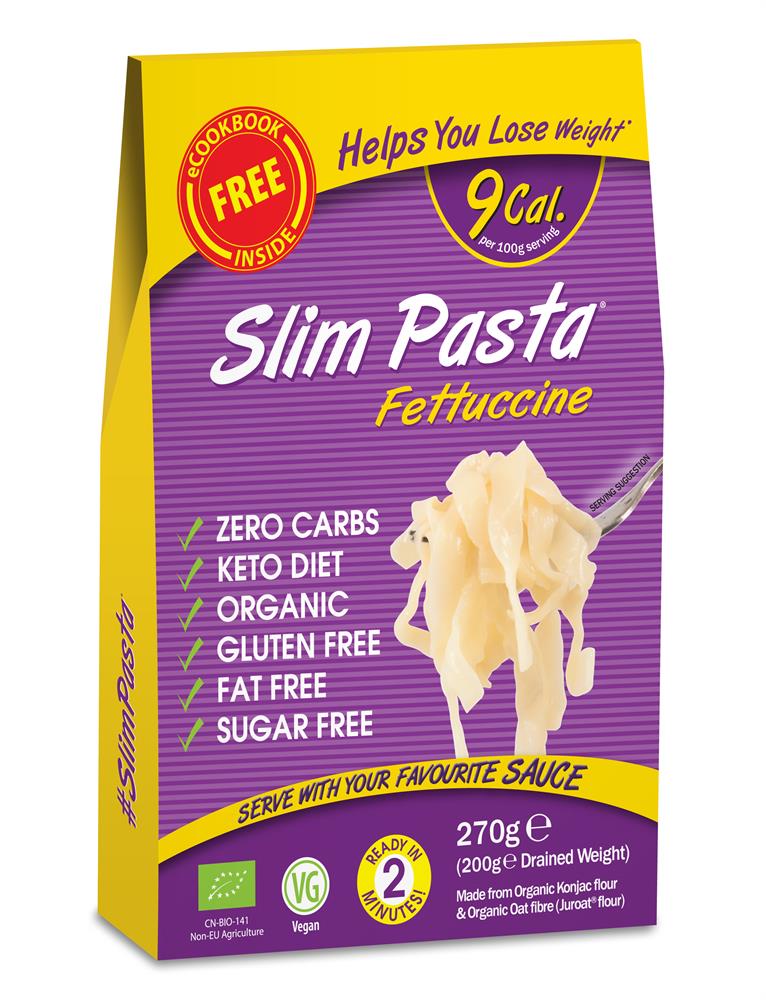 Slim Pasta Fettuccine Organic 270g - Greenlands Health Store