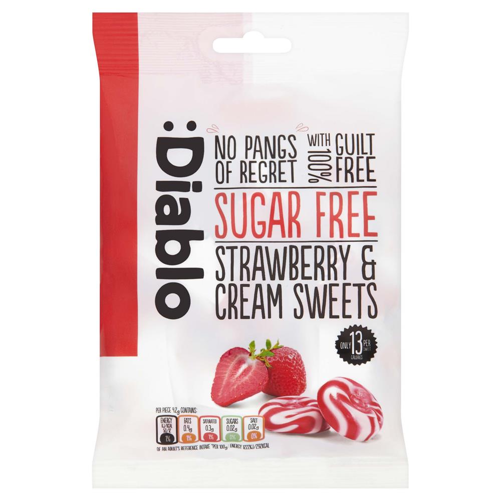 Strawberry & Cream Sweets Bag 75g - Greenlands Health Store