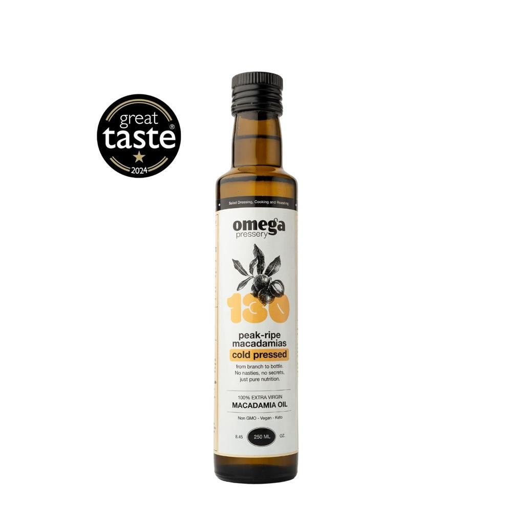 Extra Virgin Macadamia Oil 250ml - 1 - star Great Taste Winner - Greenlands Health Store