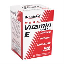 Vitamin E 1000iu Natural - 100 Capsules - Greenlands Health Store