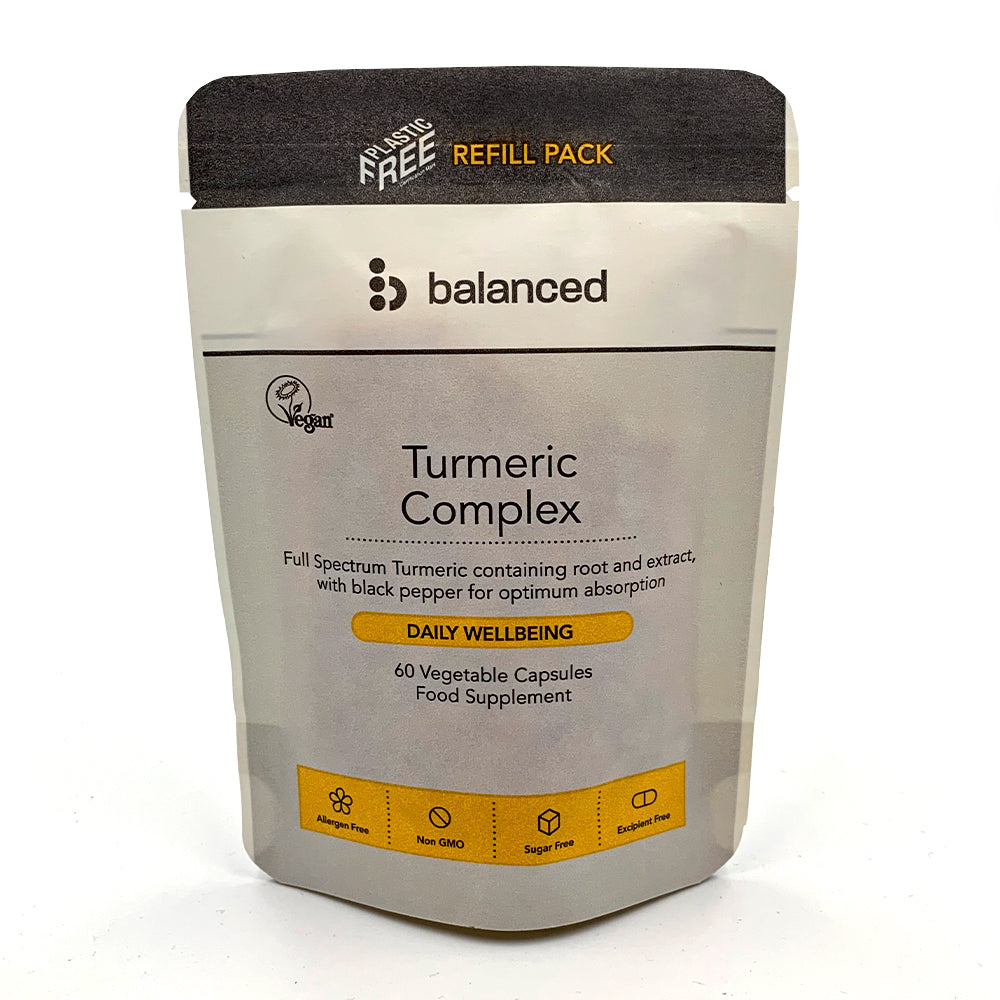 Turmeric Complex 60 Veggie Caps - Refill Pouch - Greenlands Health Store