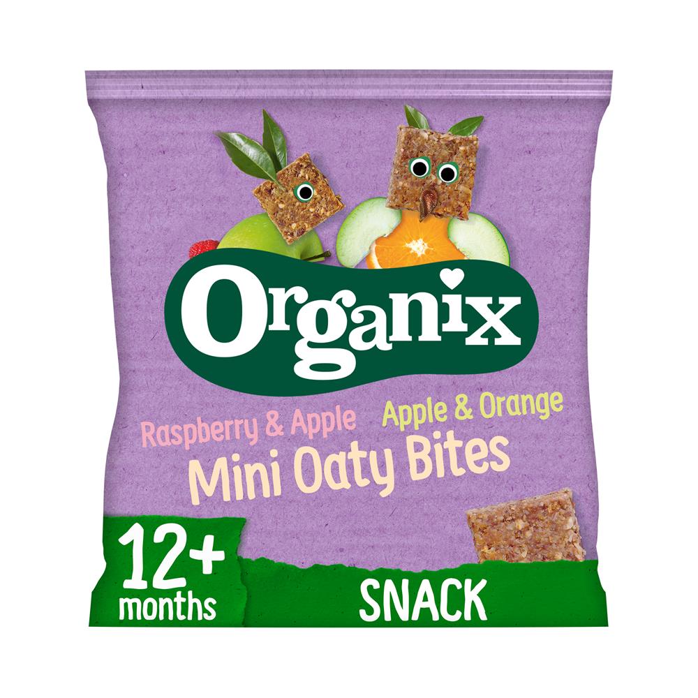 Organix Mini Organic Oat Toddler Snack Bar Bites 110g - Greenlands Health Store