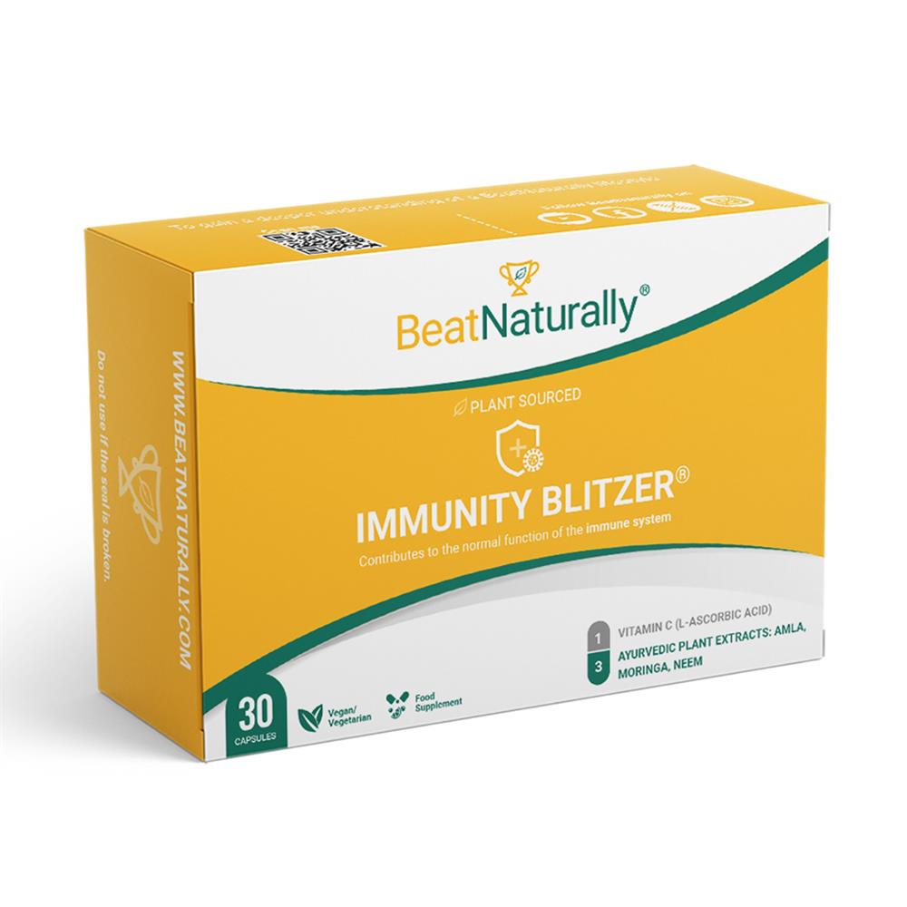 Immunity Blitzer-Vitamin C Moringa Amla Neem 30 capsules - Greenlands Health Store