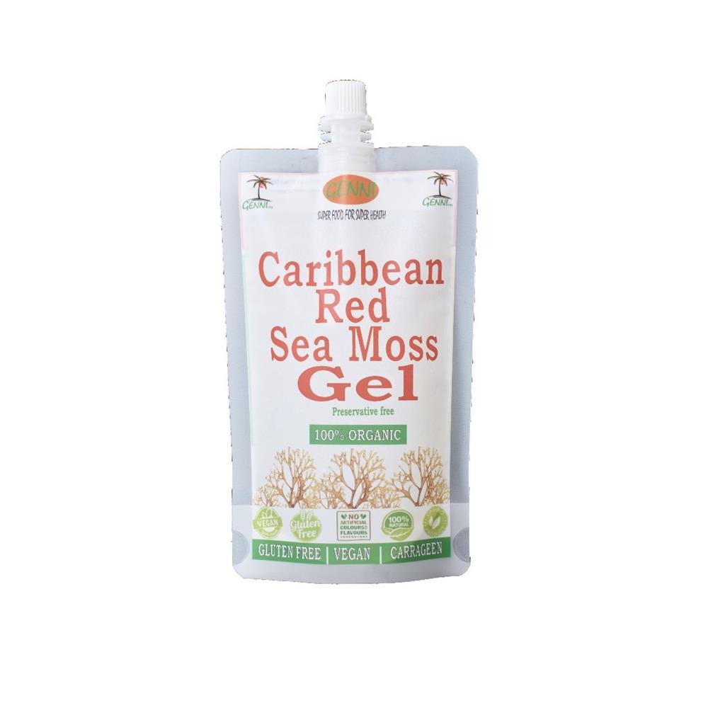 Red Sea Moss Gel Eco Pouches (aka Irish Moss Gel Carrageen) 250ml - Greenlands Health Store