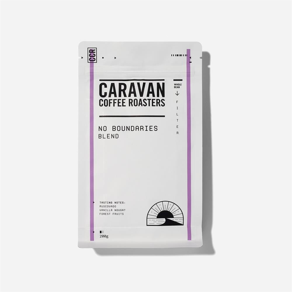 Caravan Coffee Roasters No Boundaries Blend Beans 200g - Greenlands Health Store