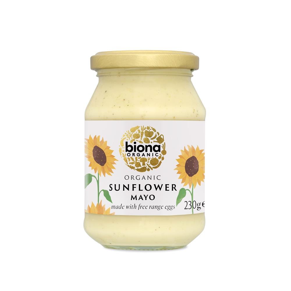 Organic Sunflower Mayonnaise Free Range 230g - Greenlands Health Store