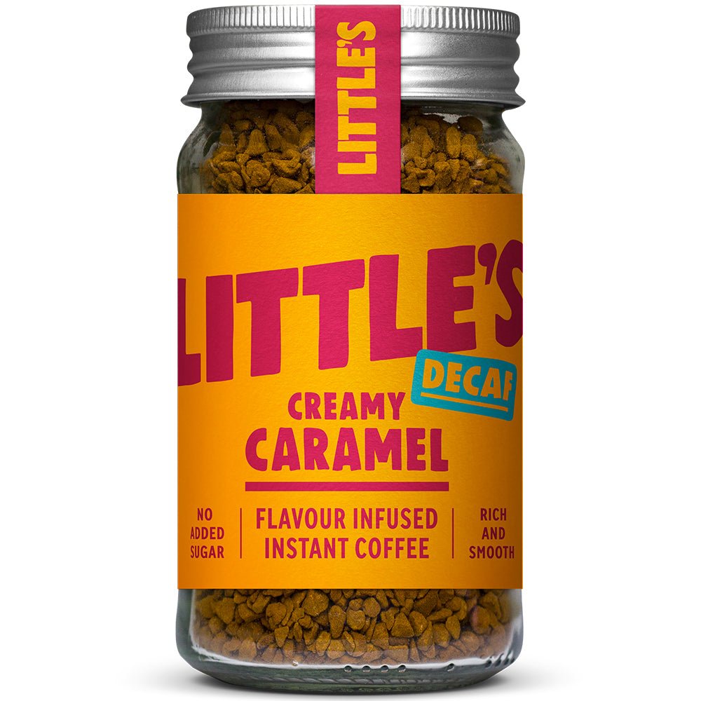Decaf Instant coffee infused with the taste of creamy caramel. - Greenlands Health Store
