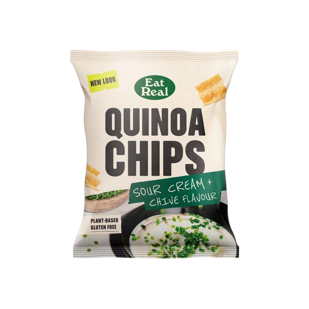 Eat Real Quinoa Chips Sour Cream & Chive 40g - Greenlands Health Store