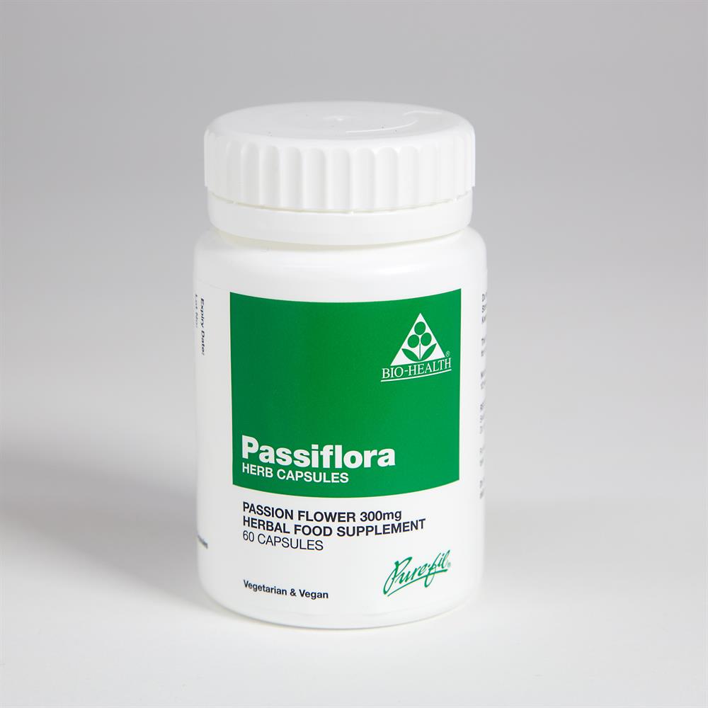 Passiflora Herb Capsules 300mg 60 Caps - Greenlands Health Store